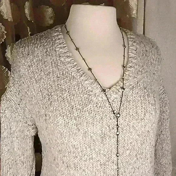 5/$25 ☘️LUCKY BRAND☘️ SIZE MED knit sweater 1/4 sleeve high quality knit - Picture 5 of 12